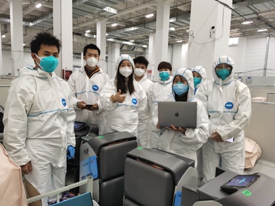 臨港方艙紀實 大白小白協同上陣，數字戰“疫”科技守“滬”